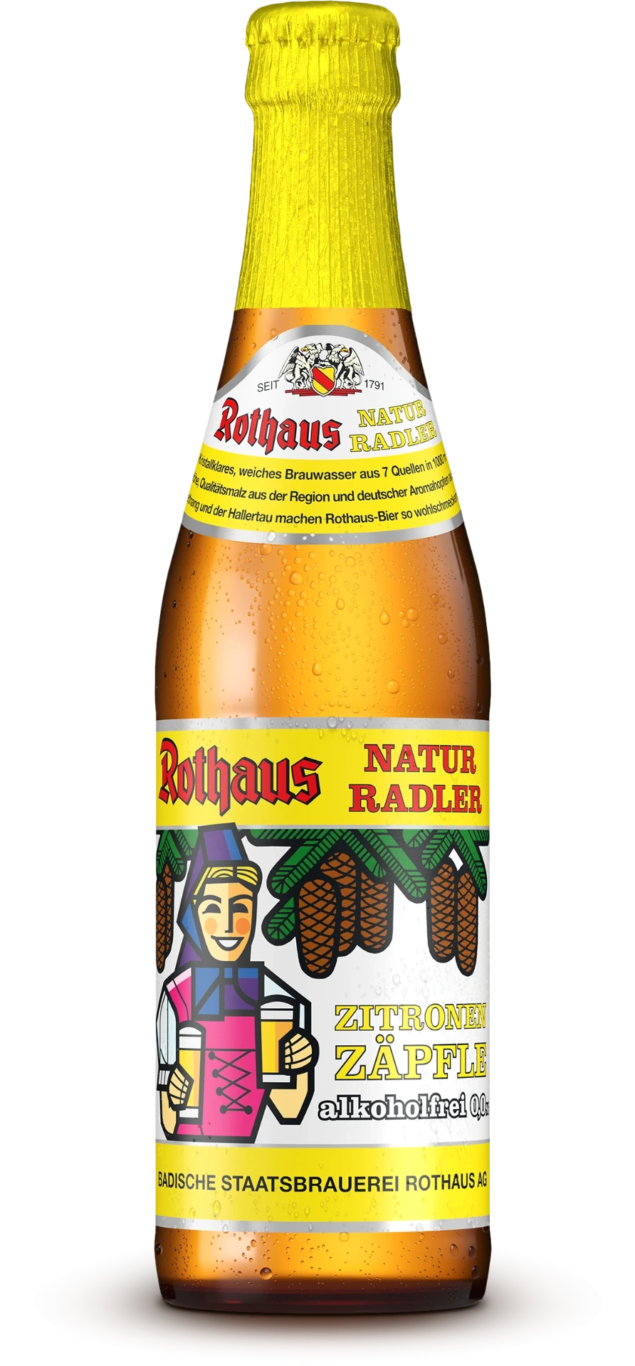 Rothaus Naturradler Zitrone 0,0% 0,33l